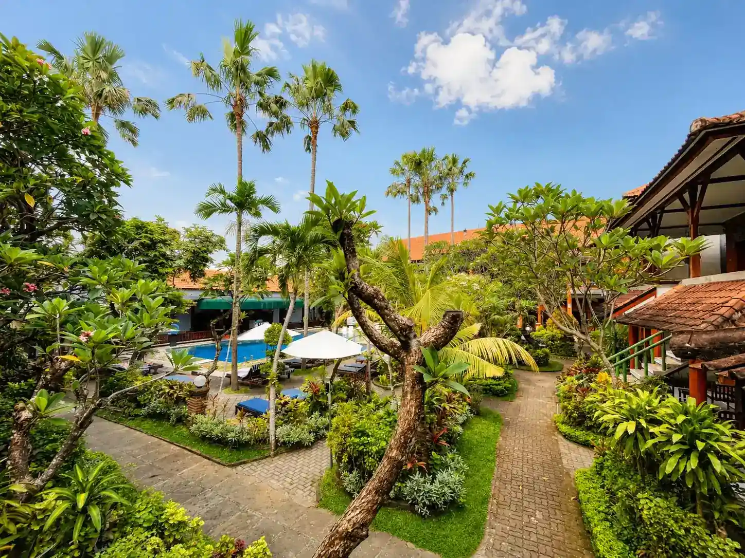 Tropical Garden at Swastika Bungalows