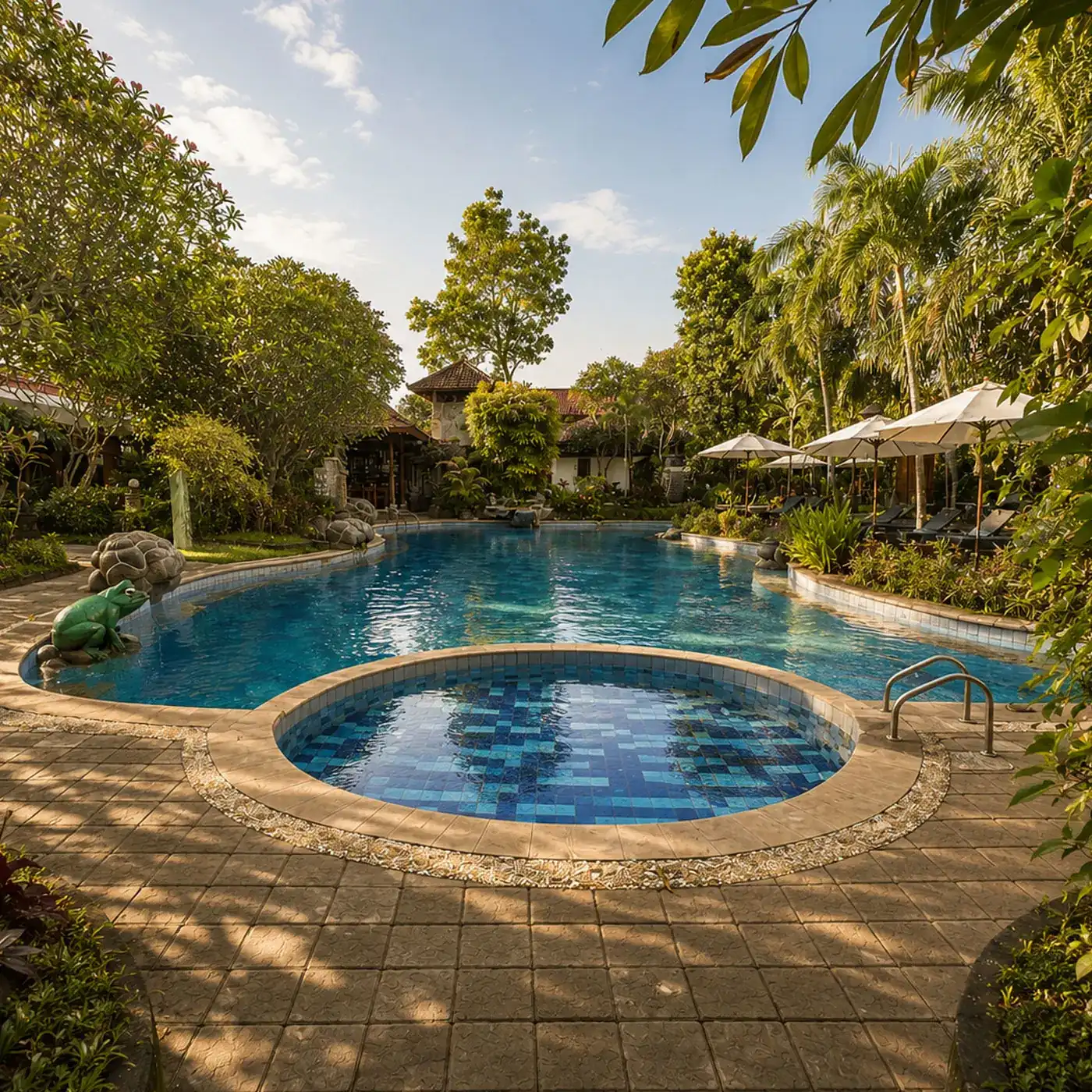Main Swimming pool at Swastika Bungalows Sanur