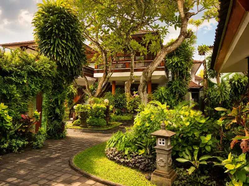 Swastika Bungalow Bali tropical garden